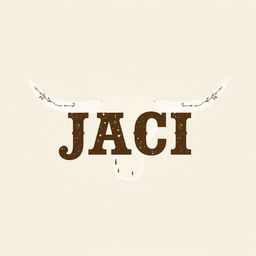 A rustic cattle brand design incorporating the initials JACI