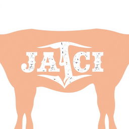 A rustic cattle brand design incorporating the initials JACI