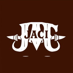 A traditional cattle brand design using the initials JACI