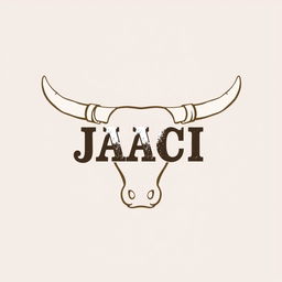 A traditional cattle brand design using the initials JACI