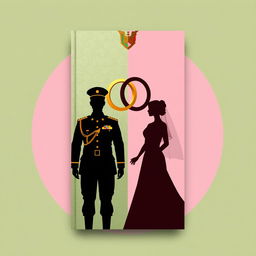 A book cover design without text, illustrating the dynamics of marriage and divorce within the Indonesian National Armed Forces (TNI)