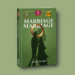 Book cover design illustrating the dynamics of marriage and divorce within the Indonesian Army (TNI AD)