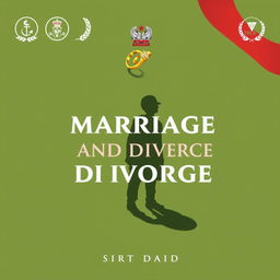 Book cover design illustrating the dynamics of marriage and divorce within the Indonesian Army (TNI AD)