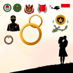 Illustration depicting the dynamics of marriage and divorce within the Indonesian Army (TNI AD)