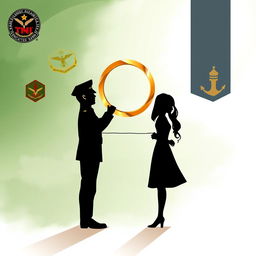 Illustration depicting the dynamics of marriage and divorce within the Indonesian Army (TNI Angkatan Darat)