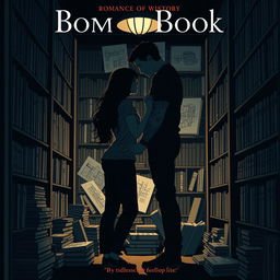 The cover shows the silhouette of two characters inside a bookstore, illuminated by the soft light of a reading lamp