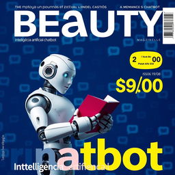 A realistic magazine cover featuring the word 'BEAUTY' in large letters at the top