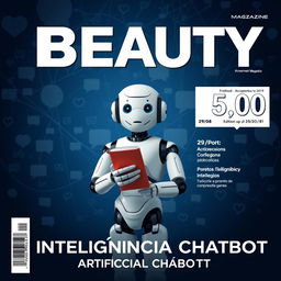 A realistic large image with the word 'BEAUTY' in big letters at the top against a dark blue background filled with small threads of conversations