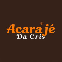 A professional and beautifully designed logo for a restaurant that specializes in selling acarajé