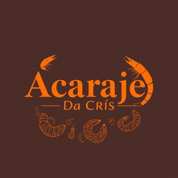 A professional and beautifully designed logo for a restaurant that specializes in selling acarajé