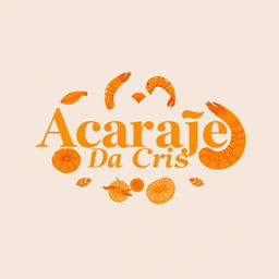 A professional and beautifully designed logo for a restaurant that specializes in selling acarajé