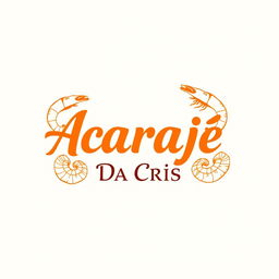 A professional and beautifully designed logo for a restaurant that specializes in selling acarajé