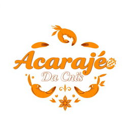 A professional and beautifully designed logo for a restaurant that specializes in selling acarajé