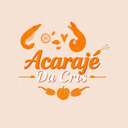 A professional and beautifully designed logo for a restaurant that specializes in selling acarajé