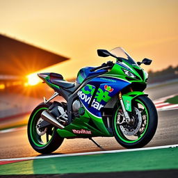 A 2005 Honda CBR 600 RR featuring the iconic Movistar racing livery