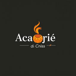 A striking and professional logo for a restaurant named "Acarajé da Cris