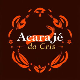 A creative and attractive logo for the restaurant "Acarajé da Cris