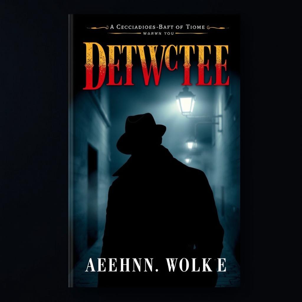 A captivating book cover with a detective theme