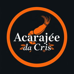 A creative and attractive logo for the restaurant "Acarajé da Cris