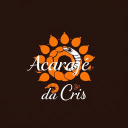 Design a captivating logo for "Acarajé da Cris," a restaurant focusing on Bahian cuisine