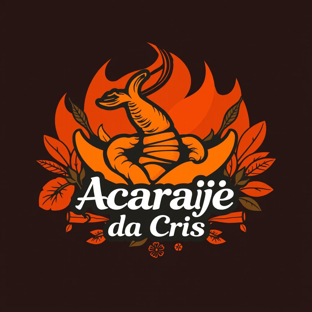 Create an evocative logo for "Acarajé da Cris," a Bahian cuisine restaurant