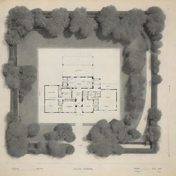 Detailed layout plan of the iconic Villa La Pausa, Coco Chanel's famed residence, showcasing its unique architectural features