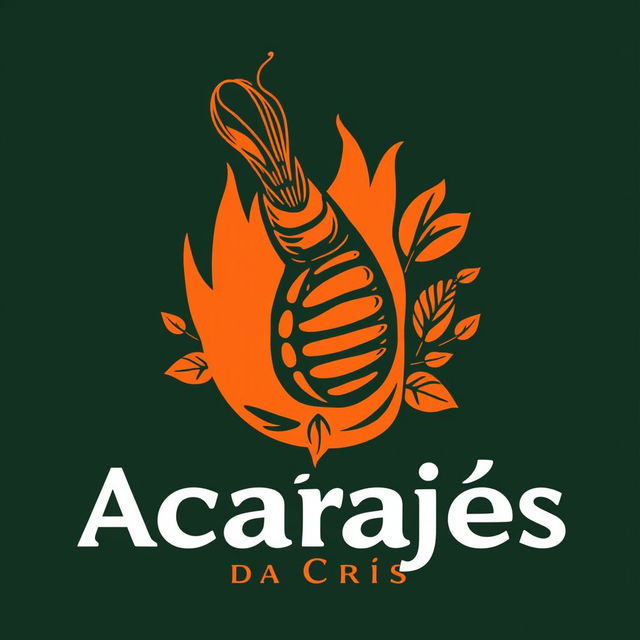 Create an evocative logo for "Acarajé da Cris," a Bahian cuisine restaurant