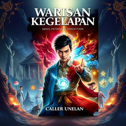 A book cover design featuring the title "Warisan Kegelapan" in large, clear font at the top, and the author's name in a slightly smaller font below the title