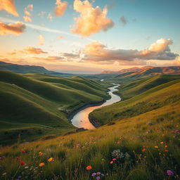 A breathtaking landscape capturing the serene beauty of nature