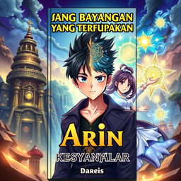 The anime-style book cover for "Sang bayangan Yang Terlupakan" by an unknown author with the title at the top in large, clear, bold font