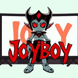 Joyboy characterized as an enigmatic and legendary figure, set against a bold screen featuring the word 'Joyboy' in striking black and red text