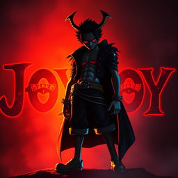 Joyboy from One Piece, depicted as a legendary and mysterious figure with a powerful presence