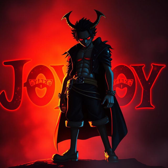 Joyboy from One Piece, depicted as a legendary and mysterious figure with a powerful presence