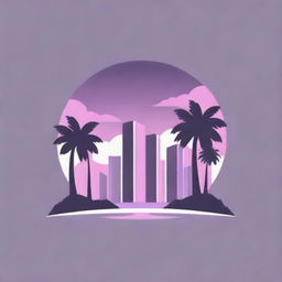 Logo of Grand Theft Auto Vice City in shades of purple