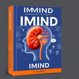 Create a book cover for the title 'IMIND' with the subtitle 'Easy Urology Era' by the author Dr