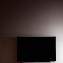 A modern television on the left in a dimly lit room and a sleek mobile phone on the right side bathed in soft, suitable light.