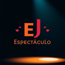 Diseñar un logotipo para una productora de espectáculos artísticos llamada 'EJ Espectáculo'