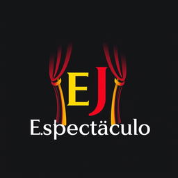 Diseñar un logotipo para una productora de espectáculos artísticos llamada 'EJ Espectáculo'