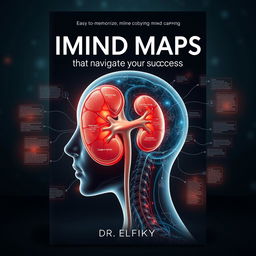 A captivating book cover design titled "IMIND MAPS that navigate your success" by DR