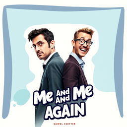 A whimsical and eye-catching movie poster for the comedy film titled "Me And Me Again"