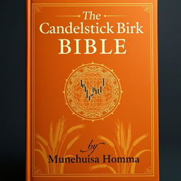 A book cover for 'The Candlestick Bible' by Munehisa Homma, displaying an elegant and historical theme