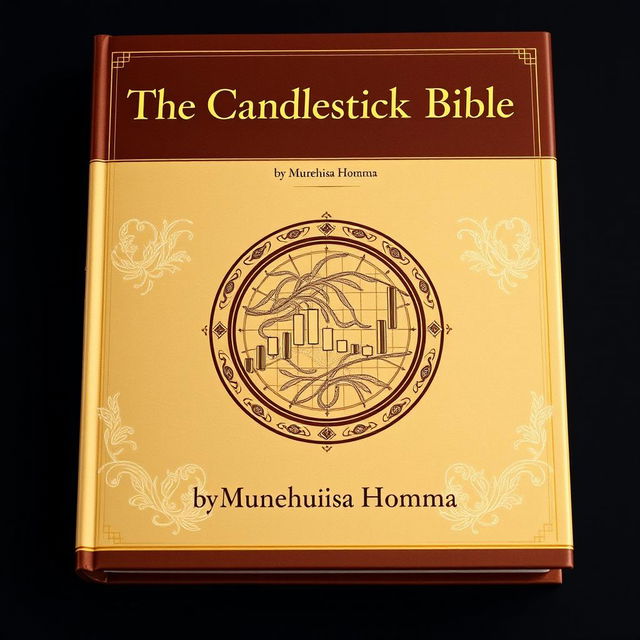 A book cover for 'The Candlestick Bible' by Munehisa Homma, displaying an elegant and historical theme