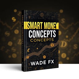 A striking book cover for 'Smart Money Concepts' by Wade FX