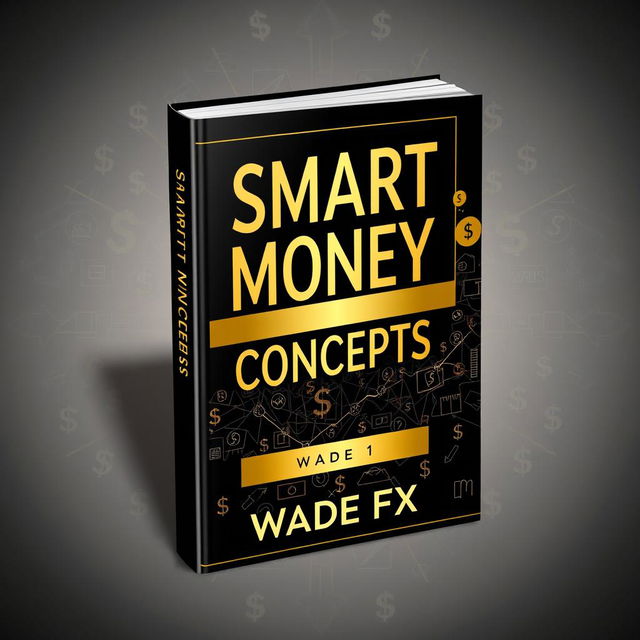 A striking book cover for 'Smart Money Concepts' by Wade FX