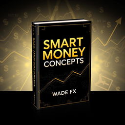 A striking book cover for 'Smart Money Concepts' by Wade FX