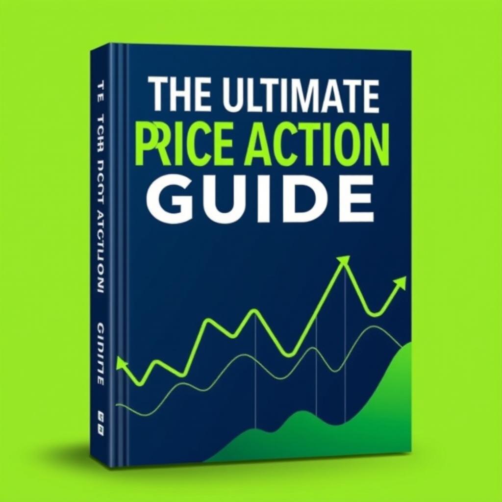 A book cover for 'The Ultimate Price Action Guide' that embodies a modern and strategic financial theme