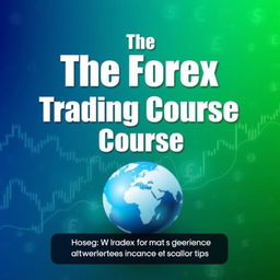 A dynamic book cover for 'The Forex Trading Course'