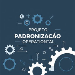 A cover design for a project titled 'Projeto Padronização Operacional'