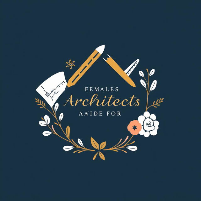 A stylish and modern logo design for an Instagram album for five female architects