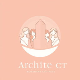 Logo design for an Instagram page featuring five female architects